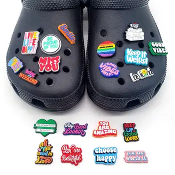 Новая мода Croc Shoe Charms Тапочки с отверстиями Мультяшная Пряжка Croc Jibz Подарок для детей Роскошные Аксессуары Оптом Оптом Бесплатная Доставка