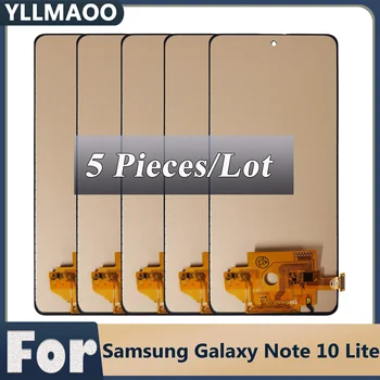 5 ШТ. Высокий TFT Для Samsung Galaxy Note 10 lite N977 (БЕЗ рамки) ЖК-дисплей С сенсорным экраном, Дигитайзер Для Samsung note10 lite