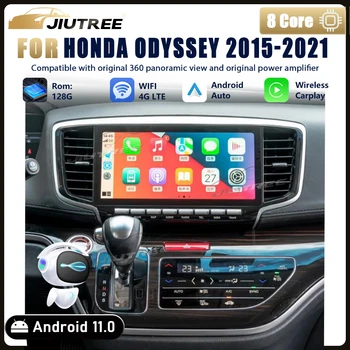 128 Г Android 11 Для Honda Odyssey 2015-2021 Автомобильный Радиоприемник CarPlay Автомобильный Мультимедийный Видеоплеер Головное Устройство GPS Навигация Стерео