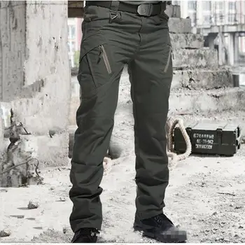 Городские Военные Тактические брюки, Мужские Армейские брюки SWAT, Множество карманов, Водонепроницаемые Износостойкие Повседневные брюки-карго, мужские 2022