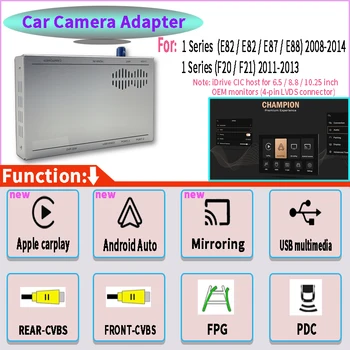 Беспроводной CarPlay Android Auto CIC 4-Контактный Разъем LVDS OEM Модифицированный Интерфейс для 1 Серии E82 E87 E88 08-14 F20 F21 11-13