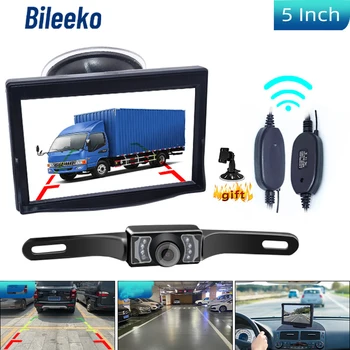 Bileeko 5-дюймовый TFT-ЖК-автомобильный HD-монитор, камера заднего вида, дисплей безопасности для камеры заднего вида, Резервная Парковочная камера, Приводной регистратор