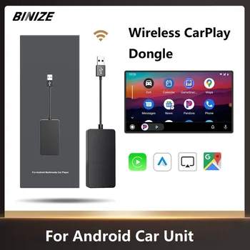 Binize Wireless CarPlay Dongle Проводной/Беспроводной Android Auto Mirrorlink Автомобильный Мультимедийный Плеер Bluetooth Для Android Car Unit Auto