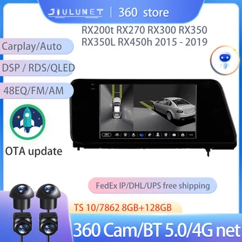JIULUNET Smart Stereo Android Auto 360 Cam Радио Для Lexus RX200t RX270 RX300 RX350 RX350L RX450h AL20 IV 2015-2019 Мультимедиа