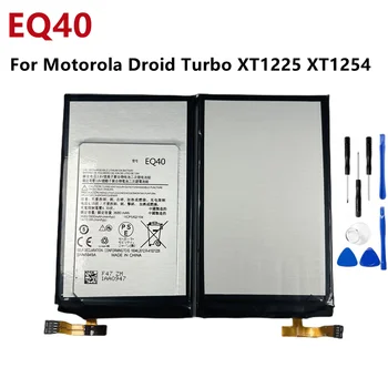 Аккумулятор EQ40 3900mAh для Motorola Moto Droid Turbo XT1225 XT1254 Аккумулятор мобильного телефона + Бесплатные инструменты