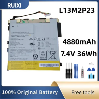 100% Оригинальный Аккумулятор RUIXI 7,4 V 36Wh 4880mAh L13M2P23 Для Miix 2 11 MIIX 211-TAB Аккумуляторы для ноутбуков и планшетов + Бесплатные Инструменты