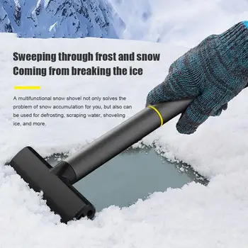 Многофункциональная лопата для уборки снега из сплава для автомобилей, многофункциональное транспортное средство для уборки снега, Противогололедный гравий, расходные материалы U9O2