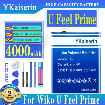 Аккумулятор YKaiserin 4000mAh Для WIKO U Feel Prime Batteria Batteria