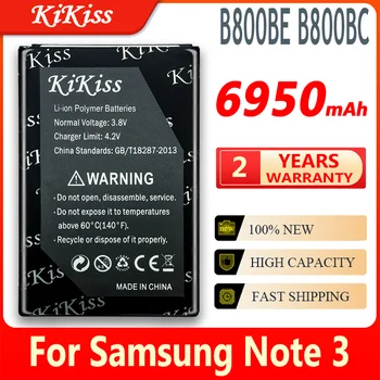  Батарея KiKiss B800BE B800BC Для Samsung Galaxy Note 3 N900 N9006 N9005 N9000 N900A N900T N900P Мобильный Аккумулятор 6950 мАч