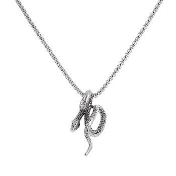 Извилистое Змеиное ожерелье для женщин, Цепочка-чокер с преувеличенным змеиным шармом, Регулируемое ожерелье, Ювелирные Аксессуары для вечеринок, Подарок