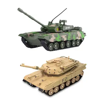 Металлическая модель танка в масштабе 1/55, прочный, отлитый под давлением бронированный танк, игрушечный автомобиль со звуком и светом для детей, мальчиков, подарки для детских вечеринок