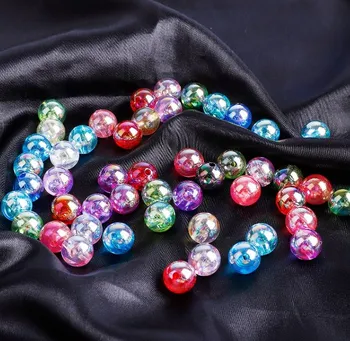 100шт, круглые серьги из акриловых цветных бусин 8 мм, сделанные своими руками, серьги, браслеты, s, свободные аксессуары