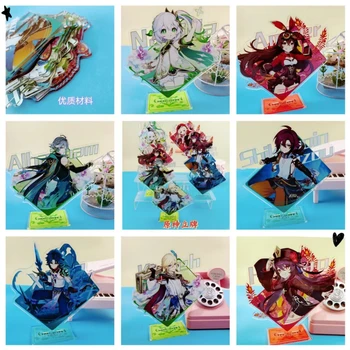 Genshin Impact 76 Ролей 16 см Акриловая подставка для фигурок Lyney Модельная тарелка Декор стола своими руками Коллекция Вывесок Украшения Подарки для фанатов