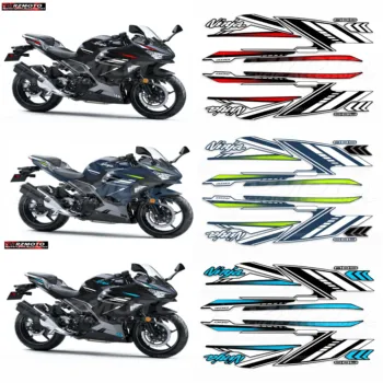 Для мотоцикла Kawasaki Ninja400 EX400 Наклейка для украшения кузова, обтекатель, лобовое стекло, шлем, Светоотражающая водонепроницаемая наклейка, полный комплект