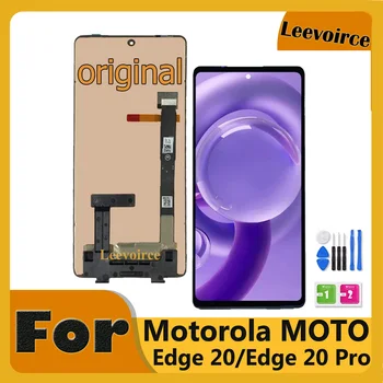 Оригинал Для Motorola MOTO Edge 20 ЖК-дисплей Для Motorola Edge 20 Pro XT2153-1 Сенсорный Экран Дигитайзер В Сборе Замена Стекла