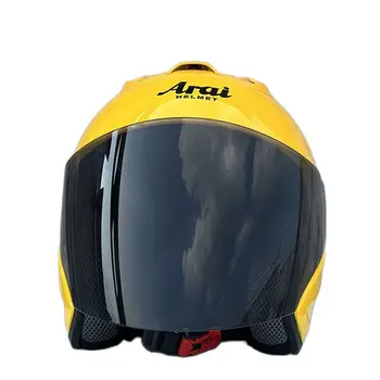 Защитный мотоциклетный шлем Casco Casque для женщин и мужчин Ram4 SZ Желтого цвета, полушлем, одобренный ЕЭК