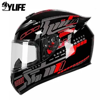 Шлемы для мотоциклетного шлема Capacete De Moto, внедорожный полнолицевой шлем, снаряжение для шлема мотоциклиста, сертификация DOT