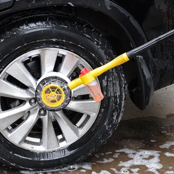 Автомобильная вращающаяся щетка для мытья автомобиля, щетка для чистки автомобиля с длинной ручкой, регулируемая мойка высокого давления на 360 градусов для технического обслуживания автомобиля
