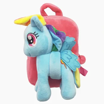 Размер 38 см, новая плюшевая кукла My Little Pony Rainbow Dash, модель игрушки, ранец для хранения вещей