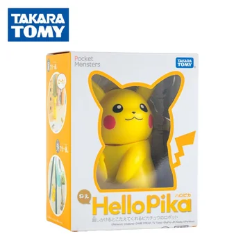 Умный робот Takara Tomy Hello Пикачу с голосовым управлением, аниме-фигурка Kawaii Pokemon Go, детские игрушки в подарок на Рождество для мальчиков и девочек