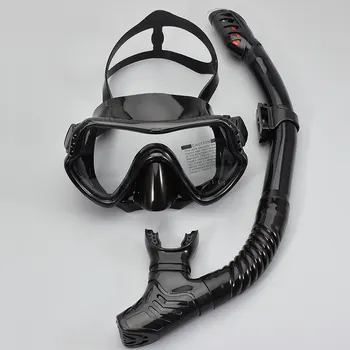 Набор дыхательных трубок для зеркала для дайвинга для мужчин и женщин, новое взрослое силиконовое зеркало для лица в большой оправе, маска для подводной лодки для плавания