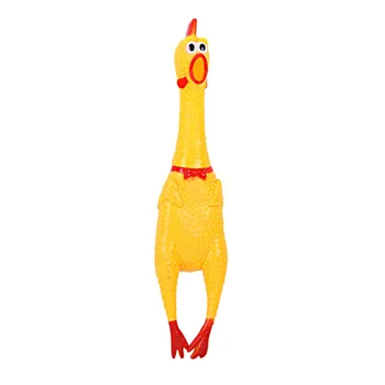 Забавный дизайн, нетоксичные кричащие резиновые игрушки для выжимания цыпленка, звуковая игрушка для детей и взрослых, облегчающие крикливые игрушки для цыплят.