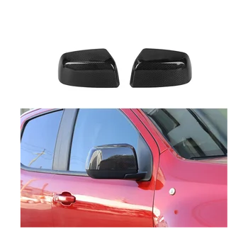 Накладка на зеркало заднего вида, накладка на раму бокового зеркала, наклейка для Chevrolet Colorado GMC Canyon 2014-2022, АБС-карбоновое волокно