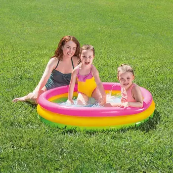 Круглый надувной бассейн Прочные Аксессуары для плавания ПВХ флуоресцентный коврик Rainbow Play Sensory Place