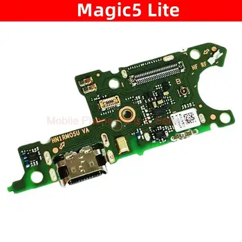 Для Honor Magic 5 Lite Зарядная Плата Оригинальная С Быстрой Зарядкой IC USB Порт Для Зарядки Гибкий Кабель Запчасти Для Мобильных Телефонов