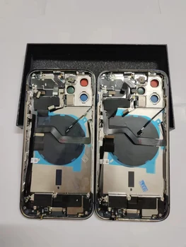 Для iPhone 12 Pro Max 12mini Задний Корпус Батарейный Отсек Средняя Рама Шасси + со Гибким кабелем + с Боковыми кнопками + Лоток для SIM-карты + Клей