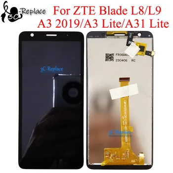 Черный 5,0 дюймов для ZTE Blade L8 L9 A3 2019 A3 Lite A31 Lite Замена ЖК-дисплея с сенсорной панелью дигитайзера в сборе