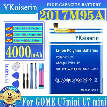 YKaiserin 2017M95A Аккумулятор емкостью 4000 мАч для GOME U7mini U7 Mini Сменный аккумулятор + трек-код
