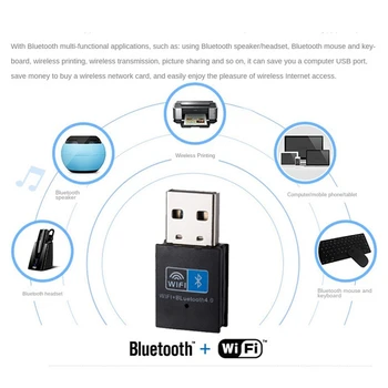 150 Мбит/с Bluetooth 4.0 USB 2.4G привод Бесплатный Wi-Fi адаптер для ноутбука Настольный компьютер