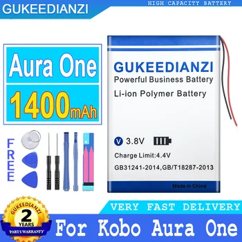 Аккумулятор GUKEEDIANZI емкостью 1400 мАч для устройства чтения электронных книг Kobo Forma Aura One E-ink Big Power Bateria